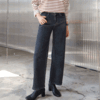 55-88사이즈 여성 루즈핏 일자핏 사계절 스판 밴딩 중청 흑청 세미와이드 데님 청바지