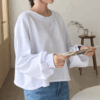66-120사이즈 빅사이즈 여성 루즈핏 오버핏 캐주얼 봄 가을 트임 맨투맨 티셔츠